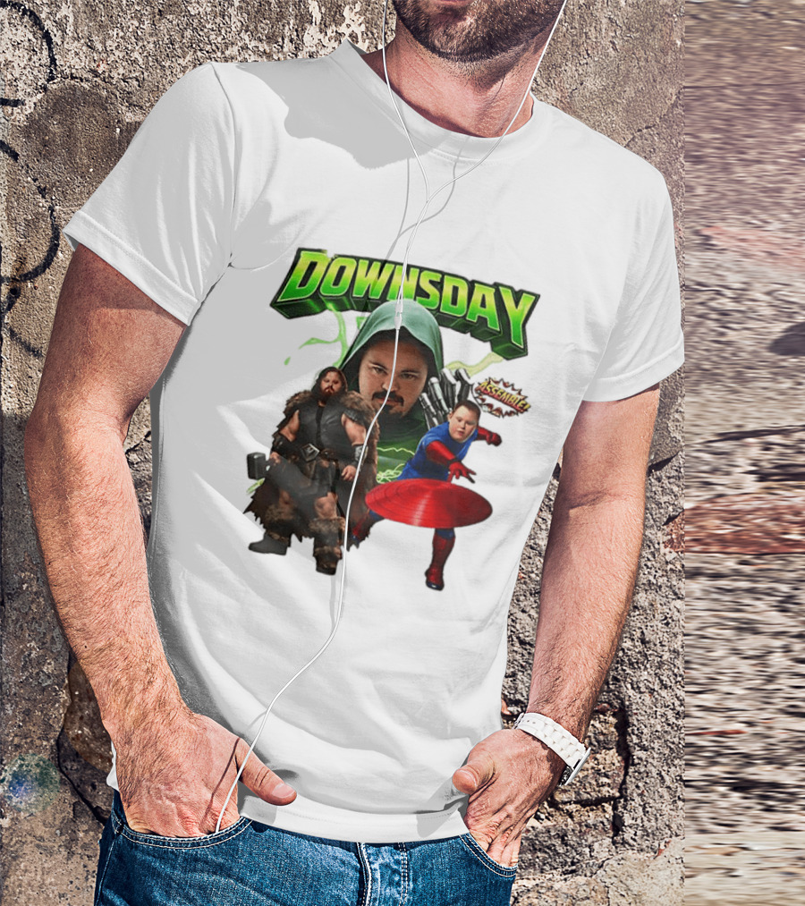 Donwsday Assemble Domesday X Down Syndrome Superhero T-Shirt