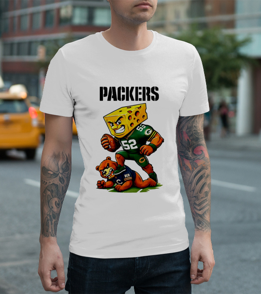 Packers Vs Bears Cheesehead Dominance Rivalry Showdown T-Shirt