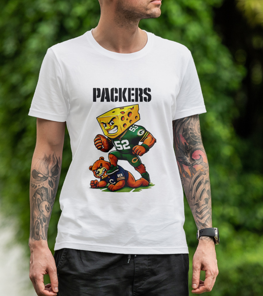 Packers Vs Bears Cheesehead Dominance Rivalry Showdown T-Shirt