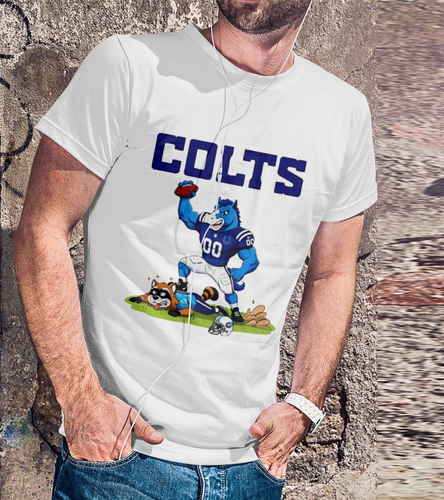 Indianapolis Colts Rivalry Over Tennessee Titans Cartoon T-Shirt
