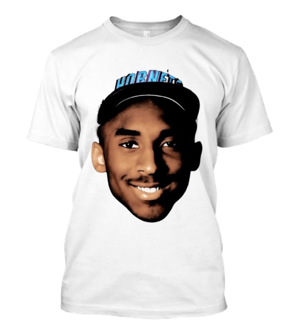 Kobe Bryant Draft Day Hornets Cap Big Face T-Shirt