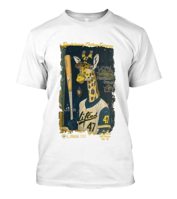 Lifted Research Group 147% Baseball Giraffe 47 T-Shirt