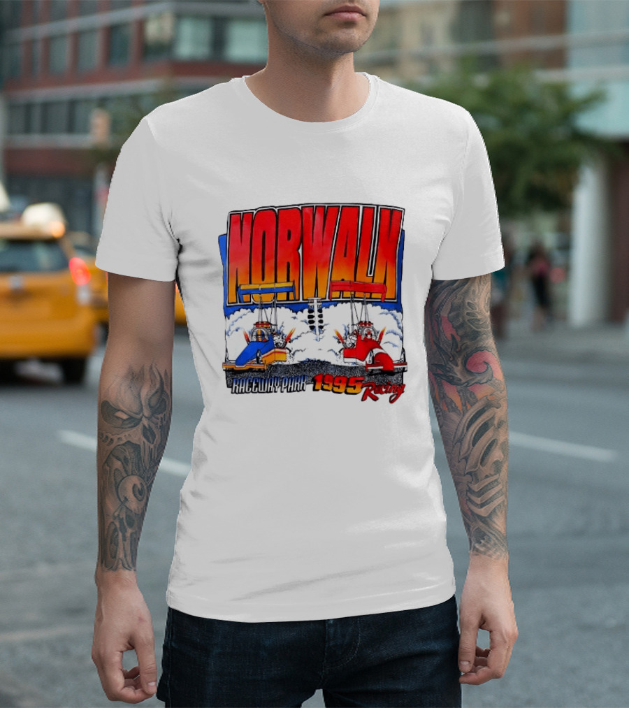 Norwalk Raceway Park 1995 Racing Dragsters Vintage Racing T-Shirt