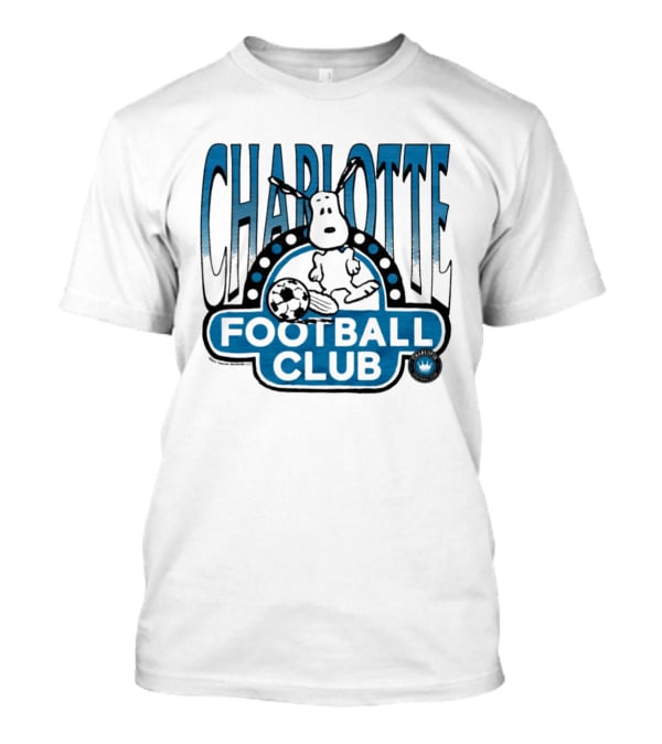 Peanuts Snoopy Charlotte Football Club Soccer Collaboration T-Shirt