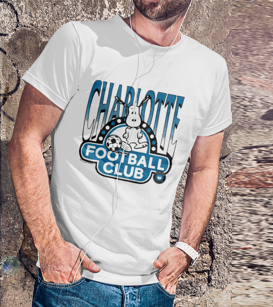 Peanuts Snoopy Charlotte Football Club Soccer Collaboration T-Shirt