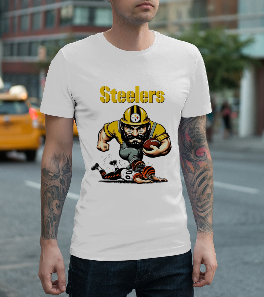 Steelers Dominate Bengals Rivalry Tough Football Showdown T-Shirt