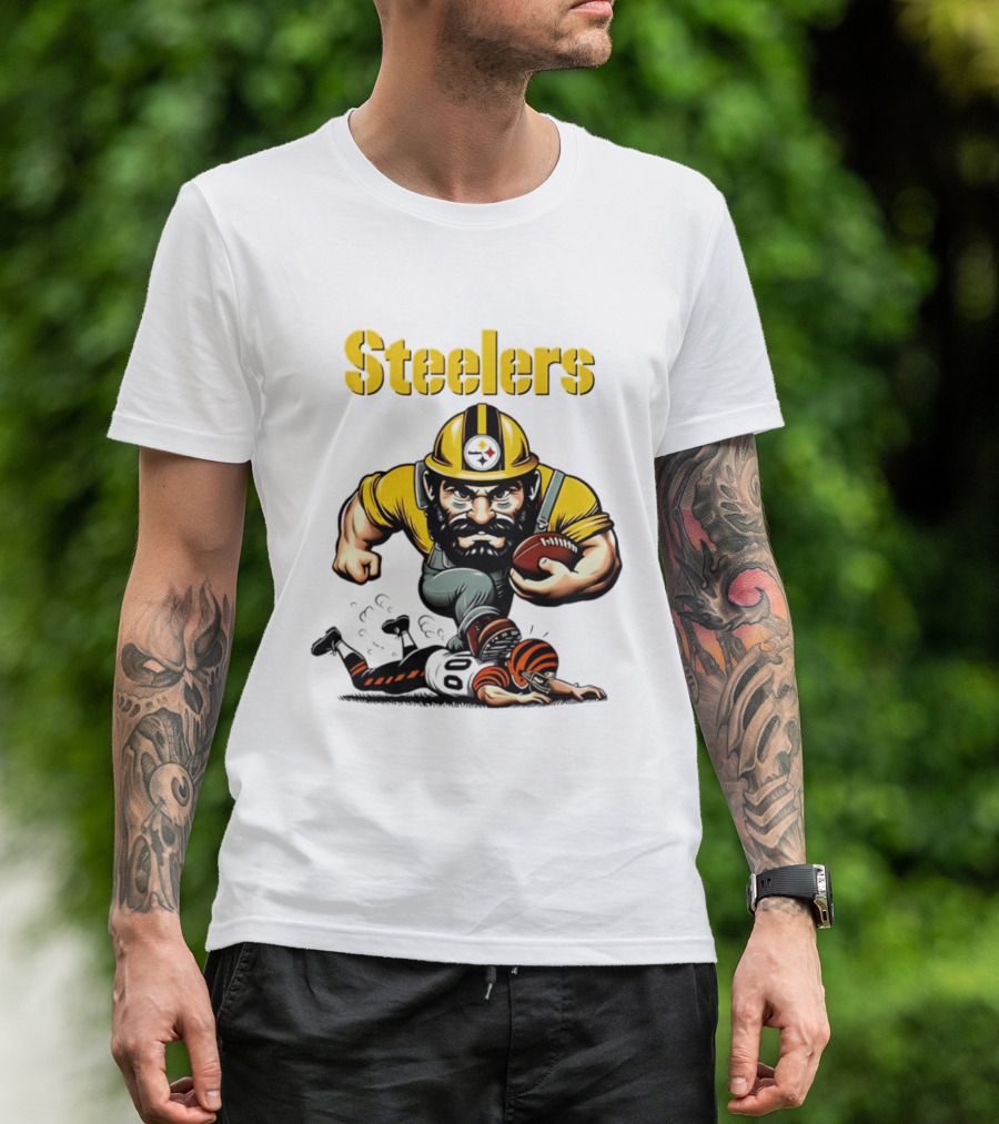 Steelers Dominate Bengals Rivalry Tough Football Showdown T-Shirt
