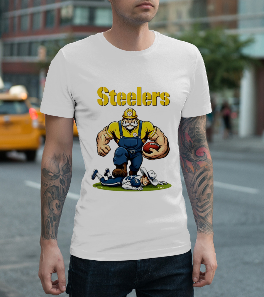 Pittsburgh Steelers Vs Dallas Cowboys Rivalries Football Cartoon T-Shirt