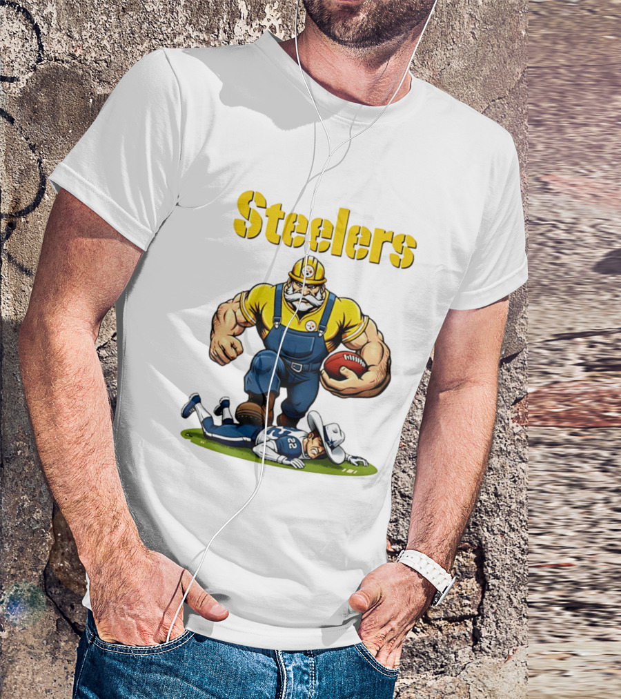 Pittsburgh Steelers Vs Dallas Cowboys Rivalries Football Cartoon T-Shirt
