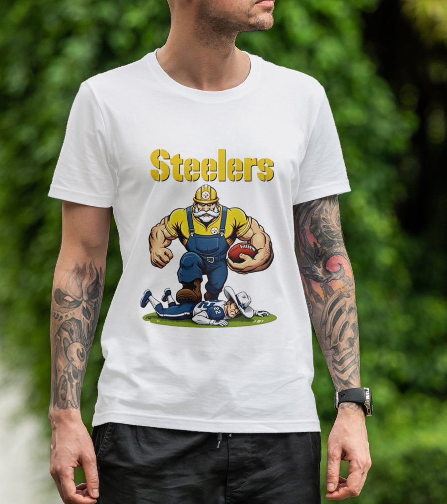 Pittsburgh Steelers Vs Dallas Cowboys Rivalries Football Cartoon T-Shirt