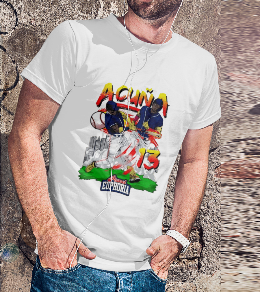 Ronald Acuña Jr Planet Euphoria Number 13 Baseball T-Shirt