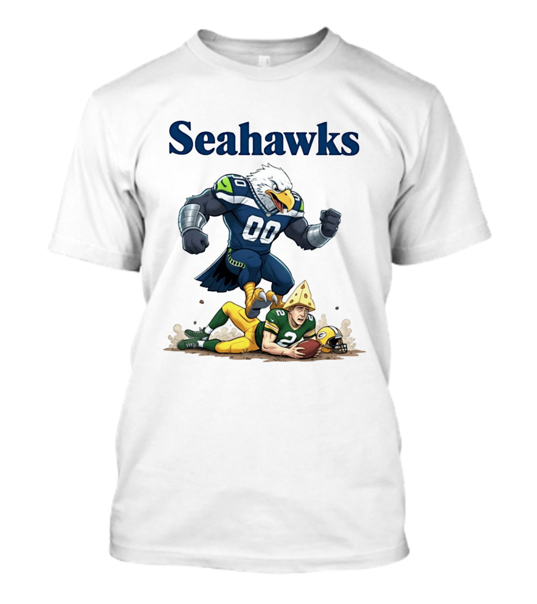 Seattle Seahawks Vs Green Bay Packers Rivalry Showdown T-Shirt