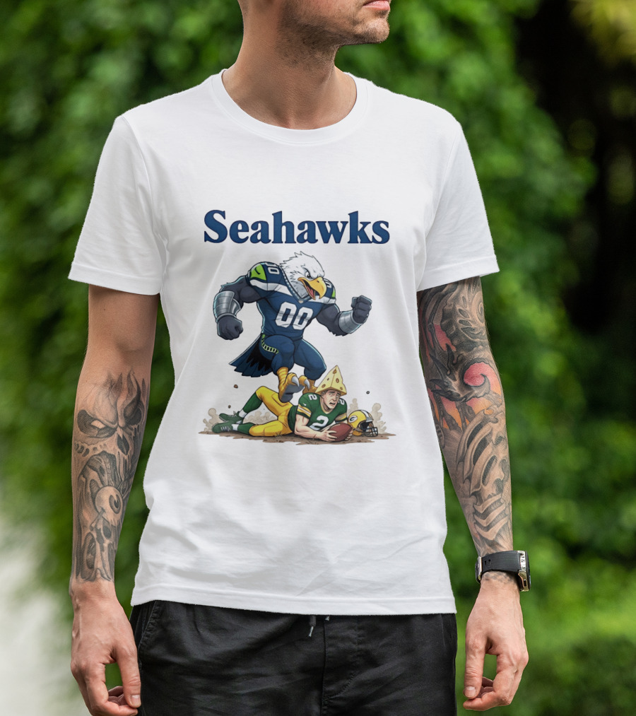 Seattle Seahawks Vs Green Bay Packers Rivalry Showdown T-Shirt