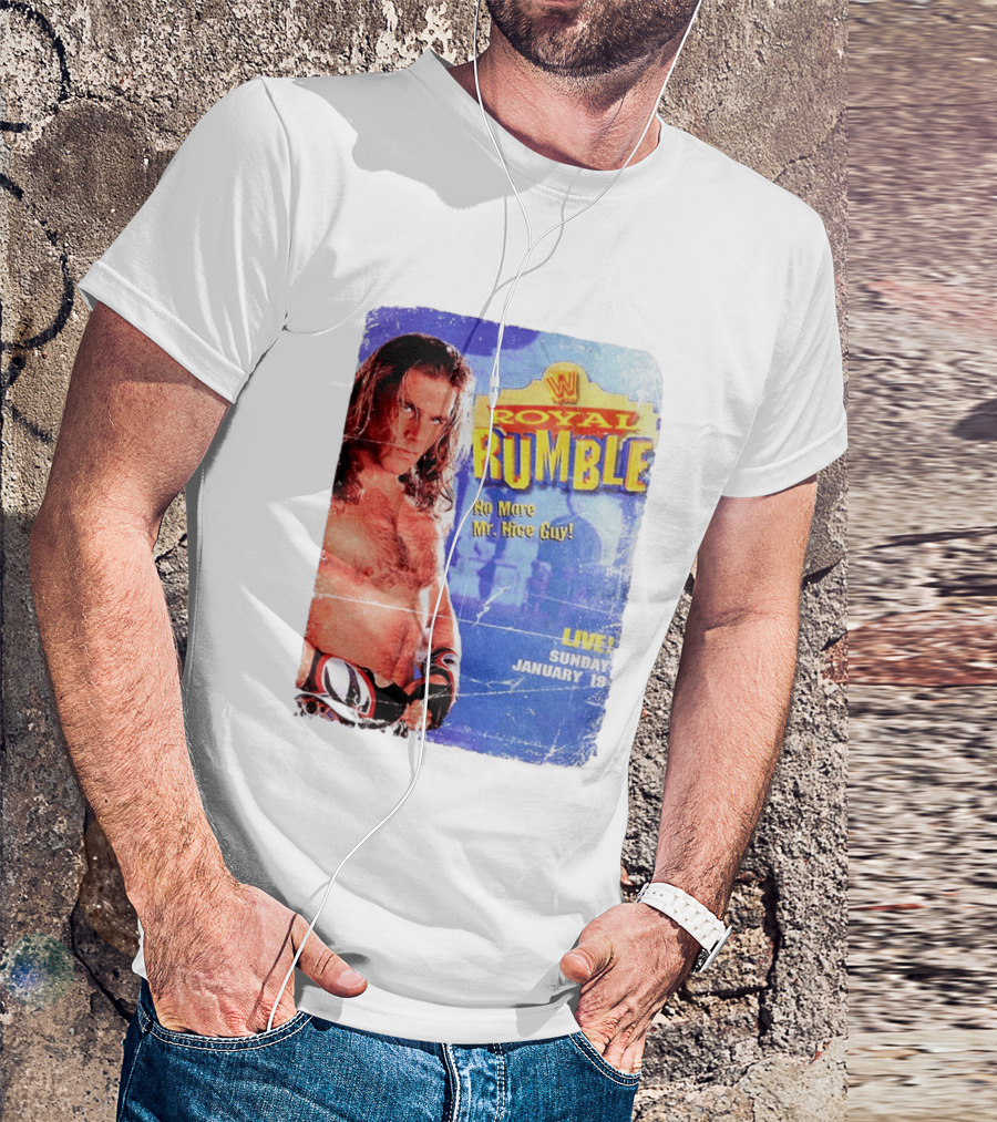 WWF Royal Rumble 1996 No More Mr. Nice Guy Live Sunday January 19 T-Shirt