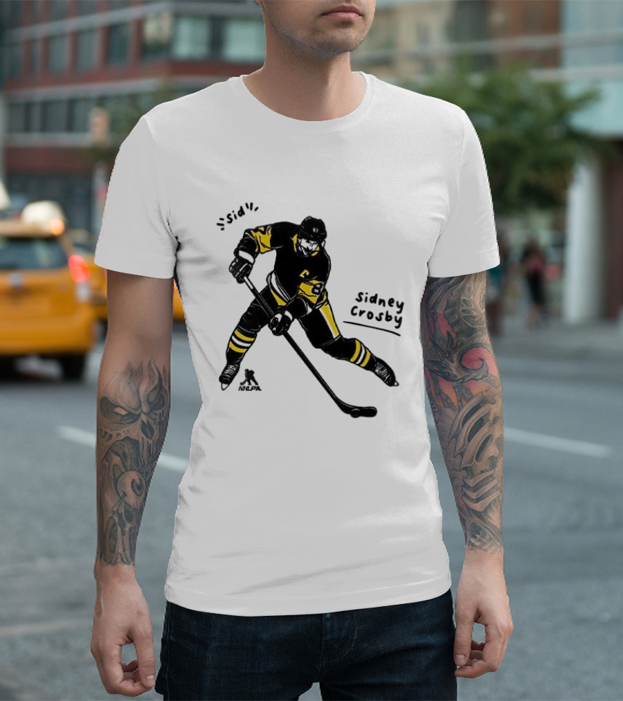 Sidney Crosby Pittsburgh Penguins Hockey Sid Cartoon Player T-Shirt