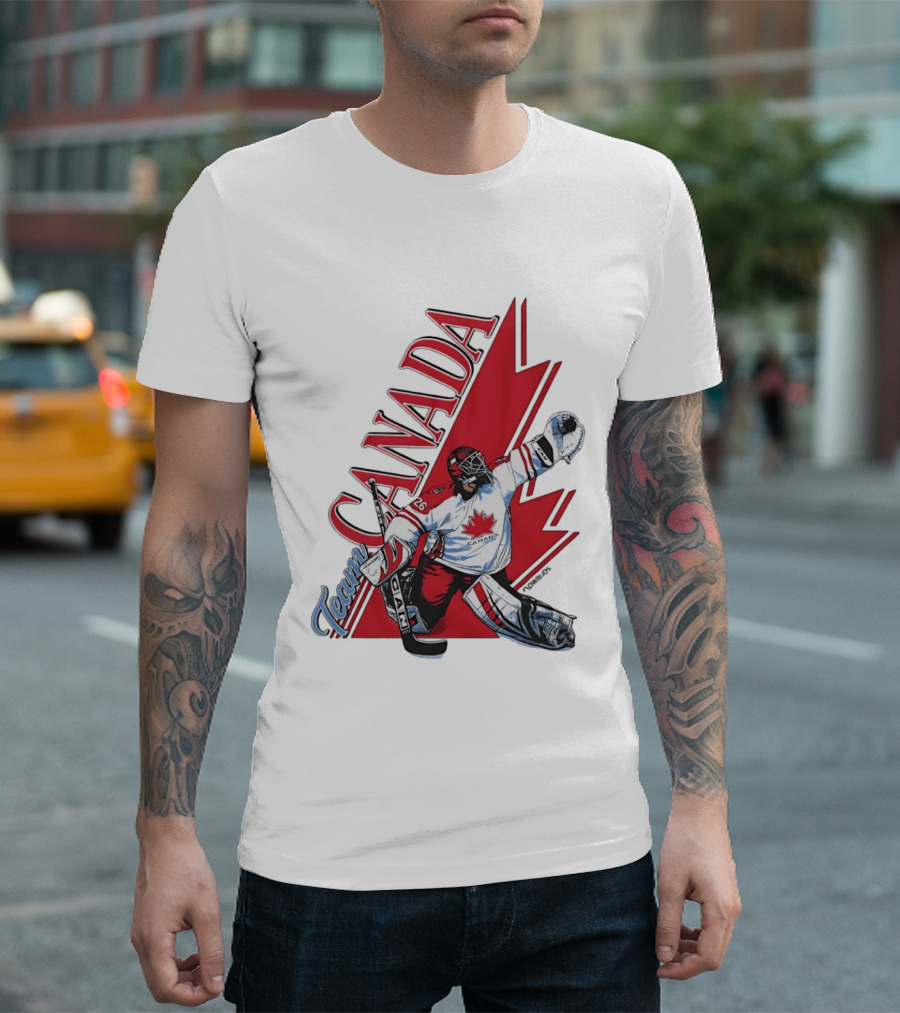 Team Canada Hockey Goalie Maple Leaf T-Shirt