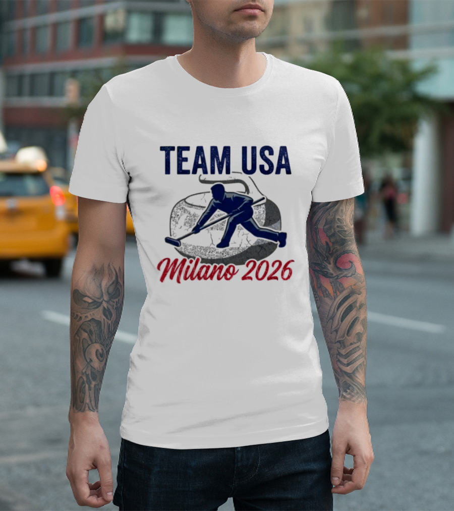 Team USA Curling Milano 2026 Olympics T-Shirt