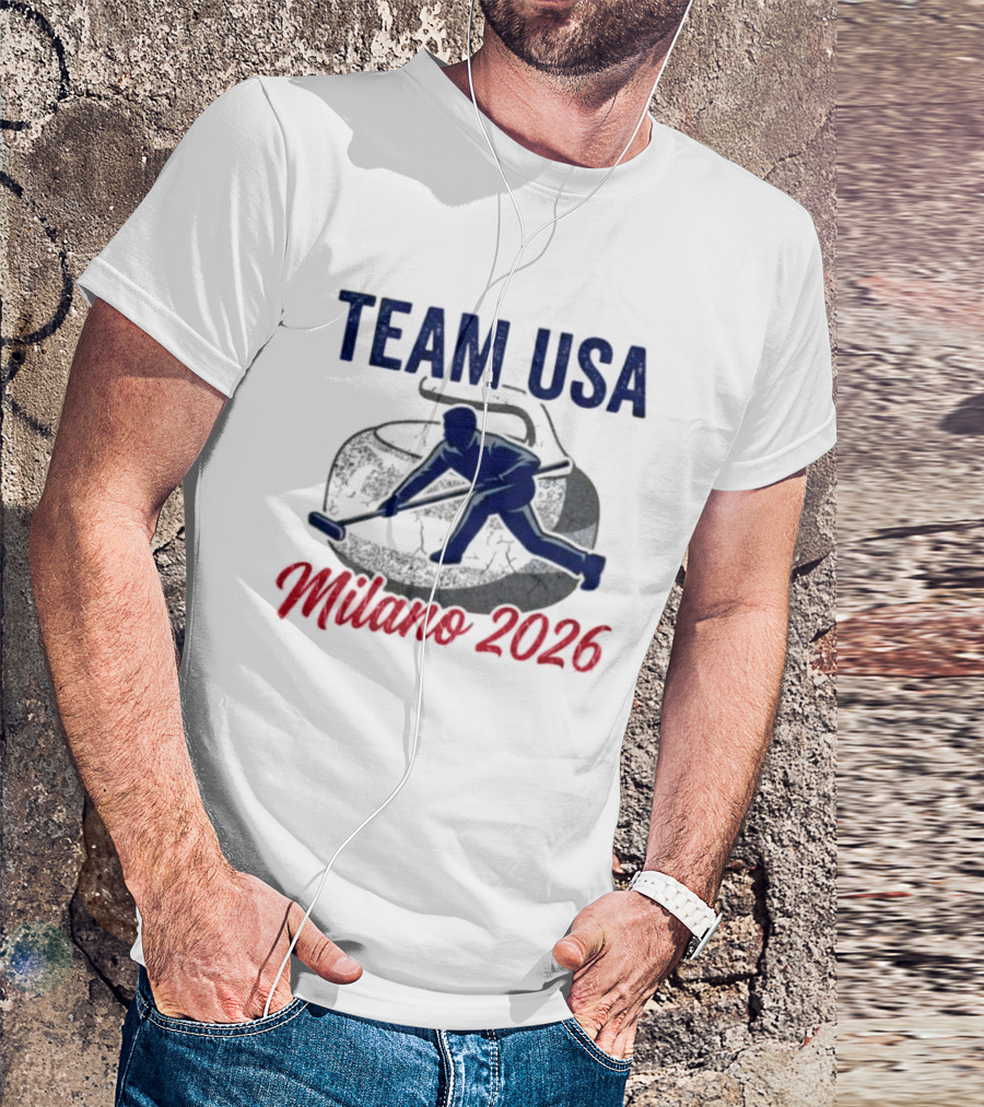 Team USA Curling Milano 2026 Olympics T-Shirt