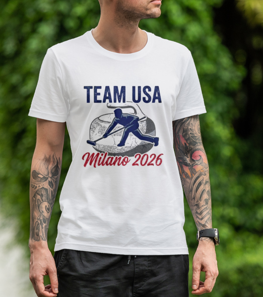 Team USA Curling Milano 2026 Olympics T-Shirt