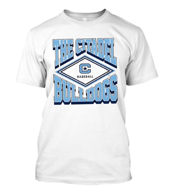 The Citadel Bulldogs Baseball C Logo Star T-Shirt
