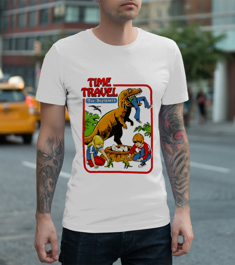 Time Travel For Beginners Dinosaur Adventure With Kids And Rex T-Shirt