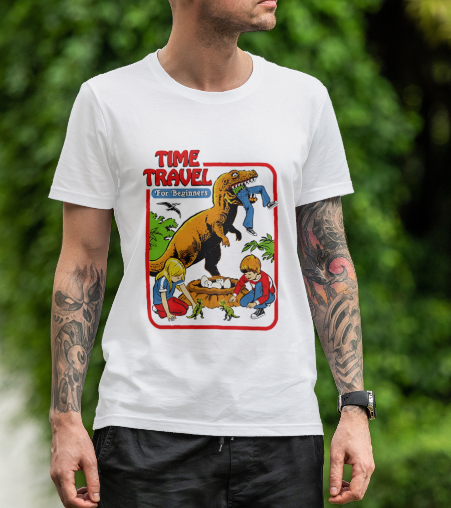 Time Travel For Beginners Dinosaur Adventure With Kids And Rex T-Shirt