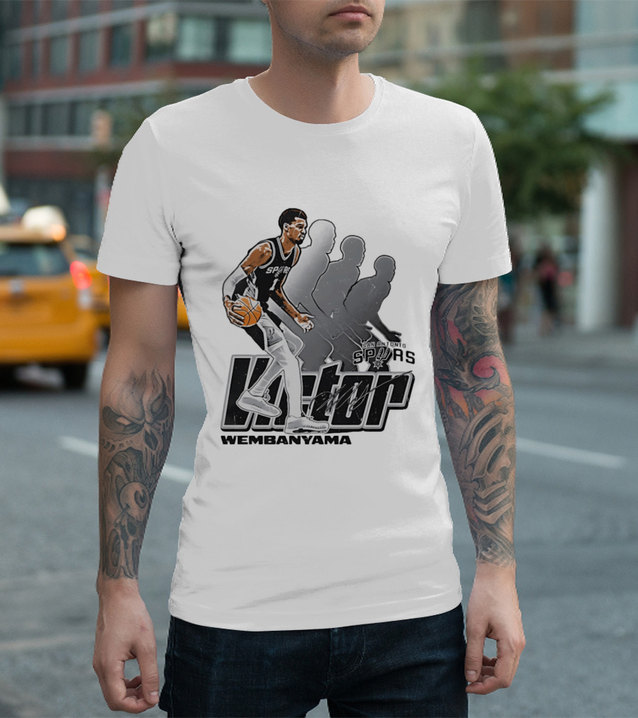Victor Wembanyama San Antonio Spurs Basketball Action Spurs T-Shirt
