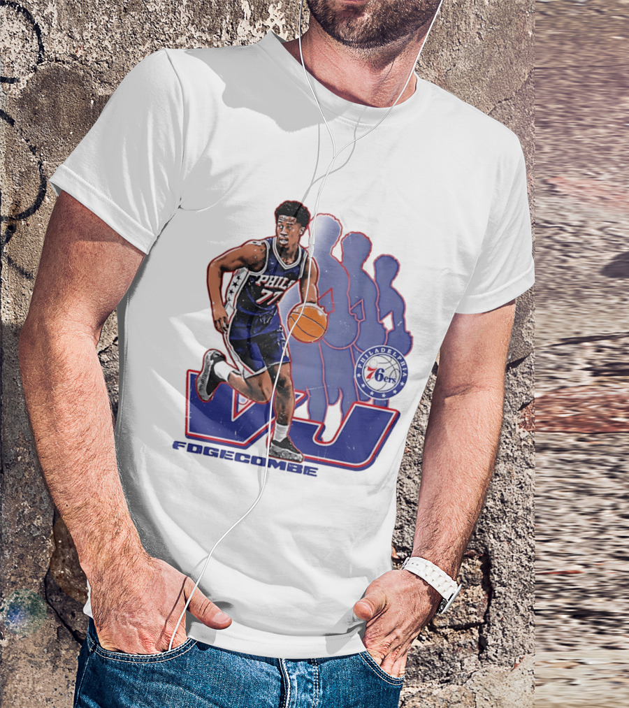 Philadelphia 76ers VJ Edgecombe Basketball Action T-Shirt