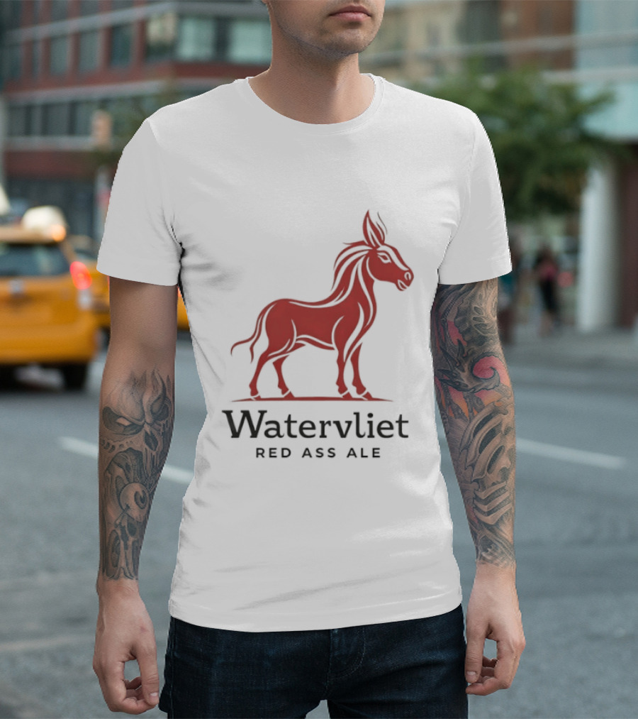 Watervliet Red Ass Ale Donkey T-Shirt