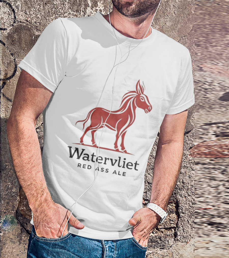 Watervliet Red Ass Ale Donkey T-Shirt