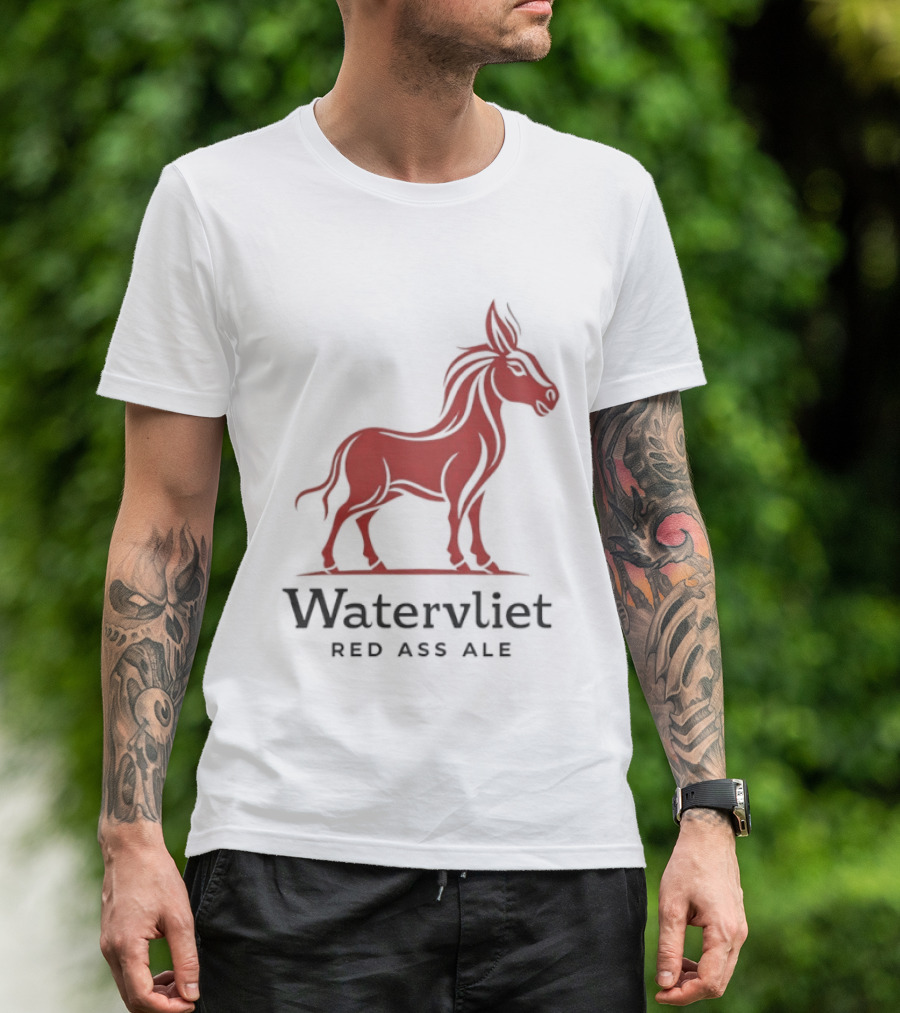 Watervliet Red Ass Ale Donkey T-Shirt