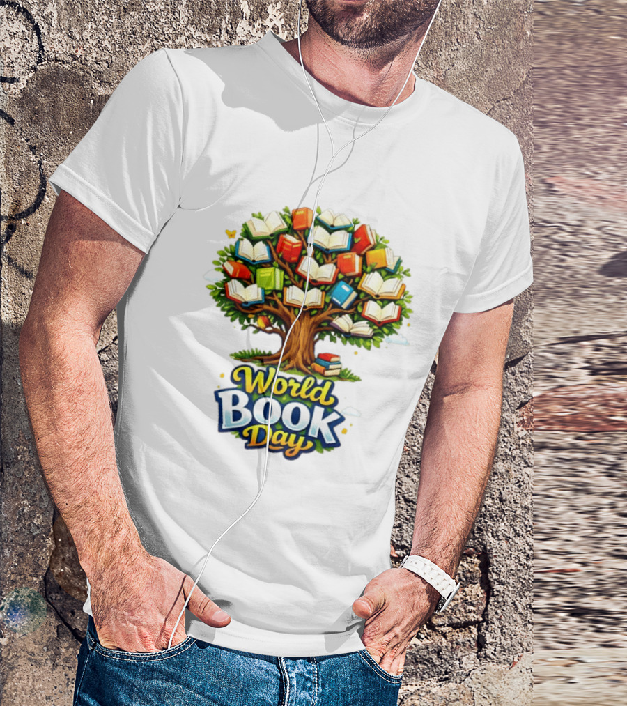World Book Day Tree Of Knowledge With Books T-Shirt