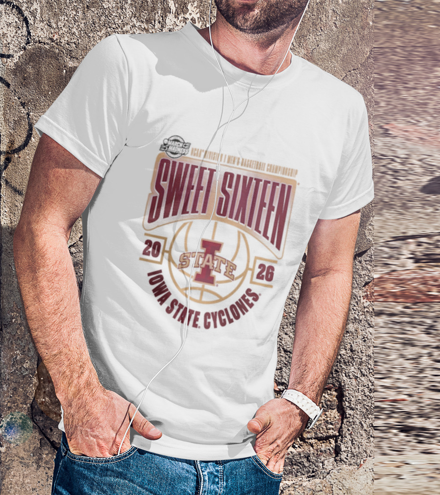 NCAA Men's Basketball 2026 Iowa State Cyclones Sweet Sixteen March Madness T-Shirt