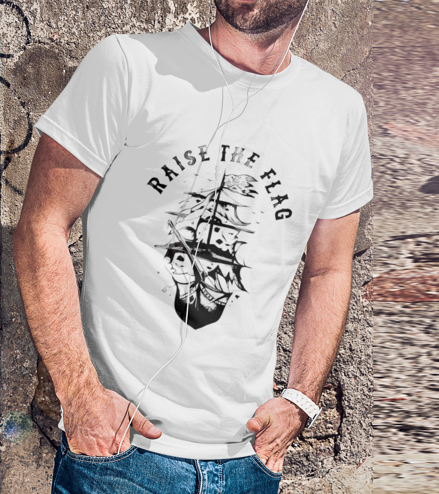 Raise The Flag Vintage Sailboat Nautical Adventure T-Shirt
