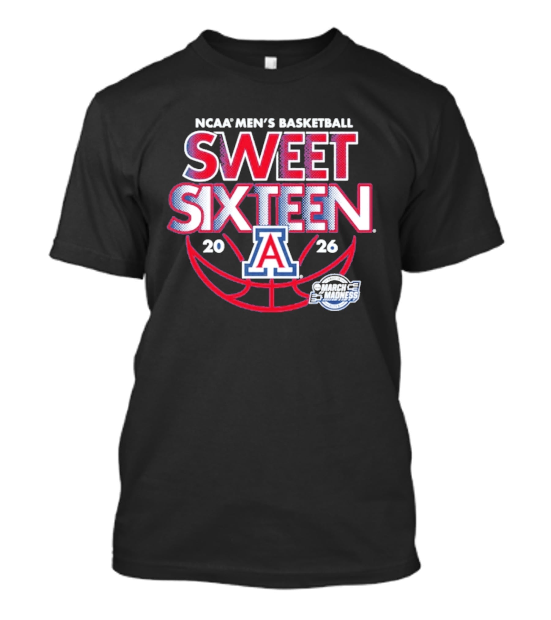 NCAA Men's Basketball Arizona Sweet Sixteen March Madness 2026 T-Shirt