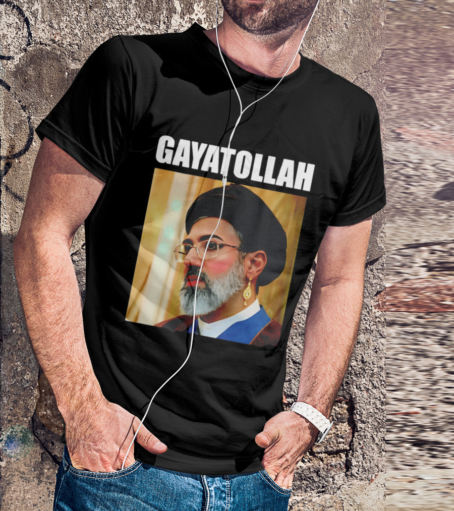 GAYATOLLAH Meme Featuring Mojtaba Khamenei Parody With Jewelry And Makeup T-Shirt