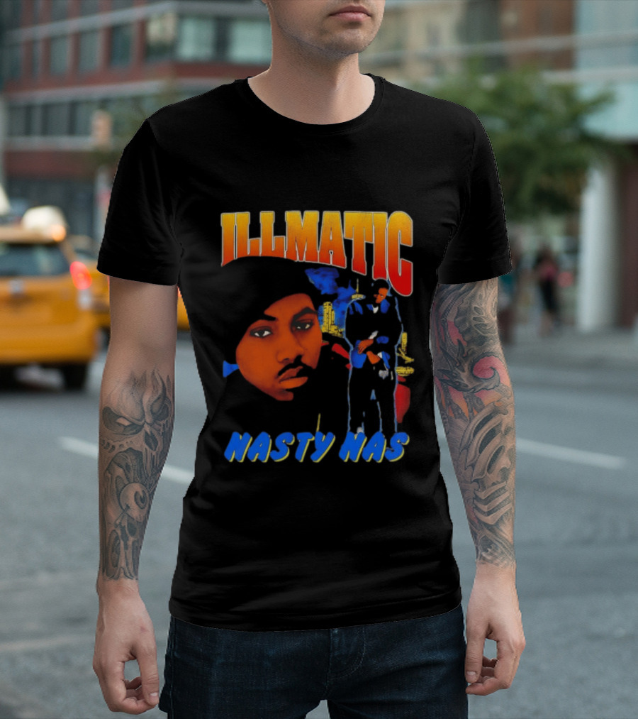 Nasty Nas Illmatic Urban Album Cover T-Shirt