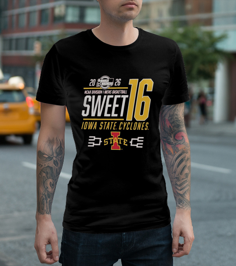 Iowa State Cyclones 2026 NCAA March Madness Sweet 16 Bound Men's Basketball T-Shirt
