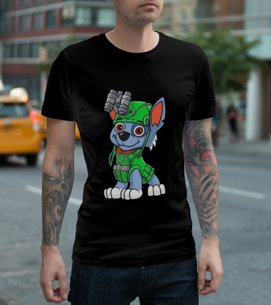 Rocky PAW Patrol Night Vision Recycling Dog T-Shirt