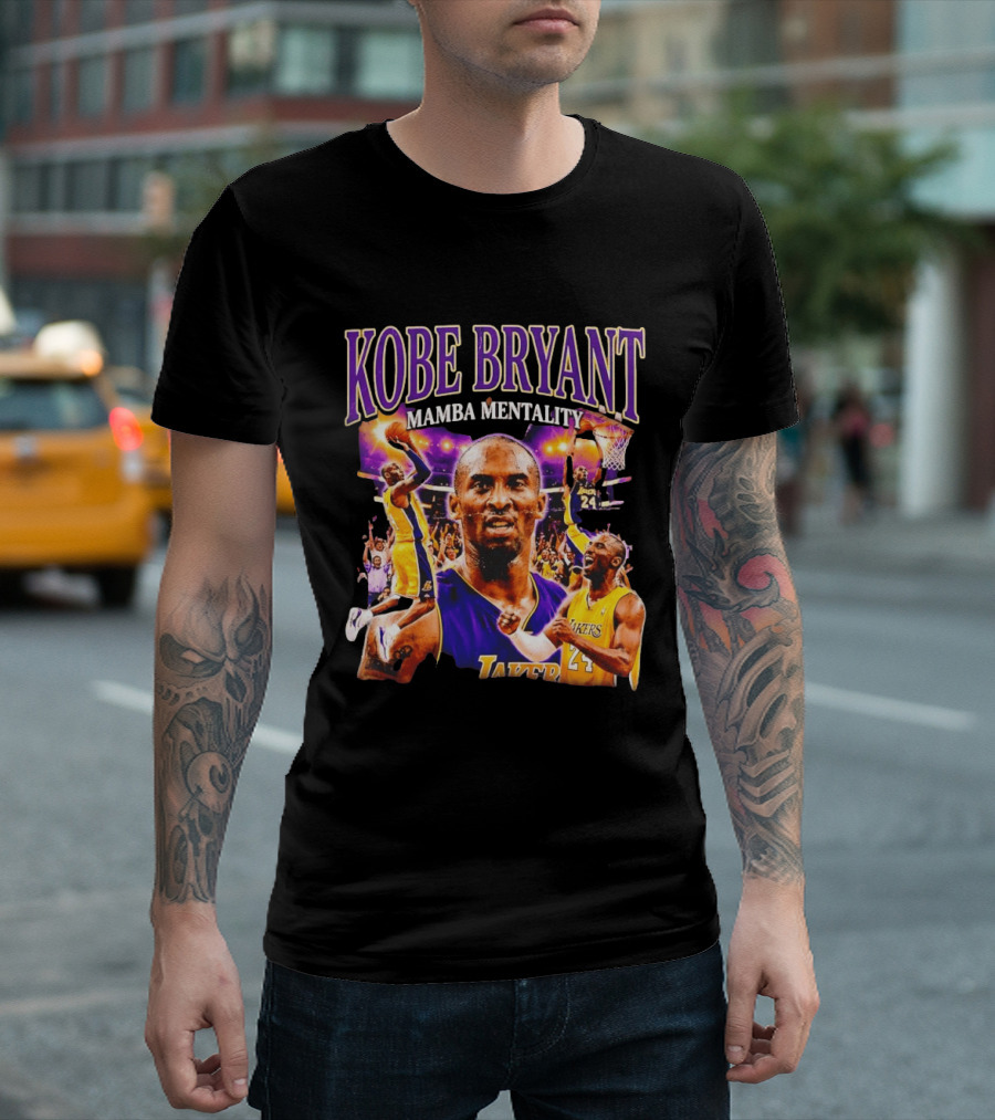 Kobe Bryant Mamba Mentality Los Angeles Lakers NBA 24 T-Shirt