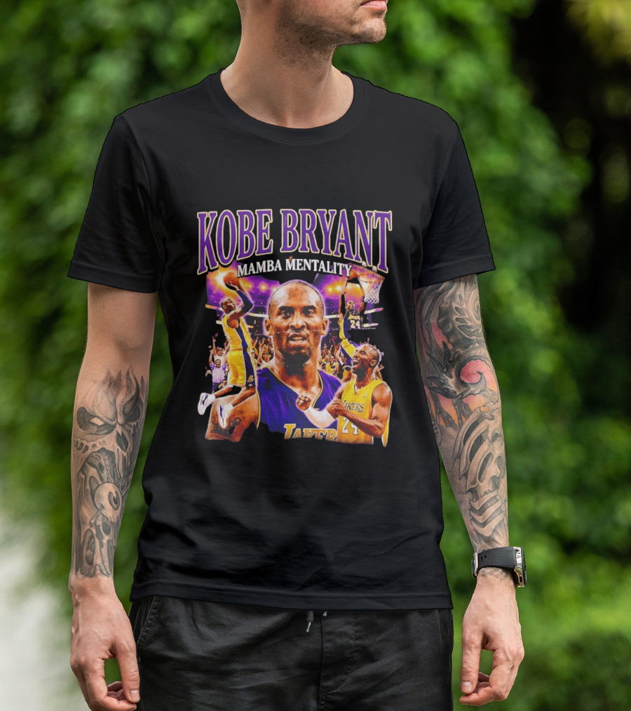 Kobe Bryant Mamba Mentality Los Angeles Lakers NBA 24 T-Shirt