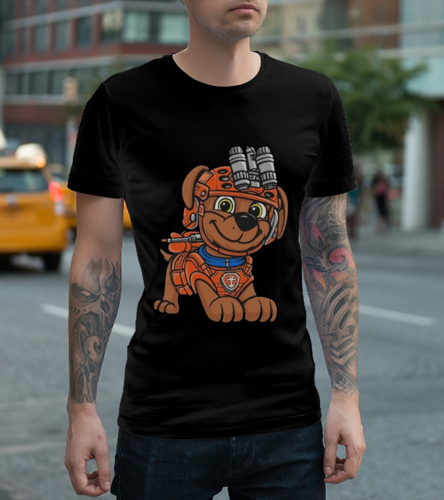 Zuma PAW Patrol Water Rescue Pup With Anchor Emblem And Goggles T-Shirt