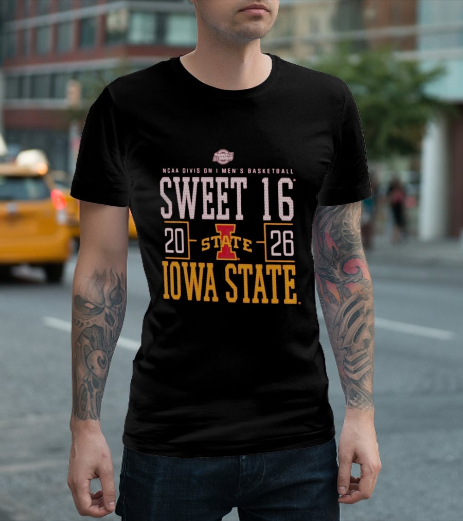 NCAA Division I Men's Basketball 2026 Iowa State Sweet 16 March Madness T-Shirt