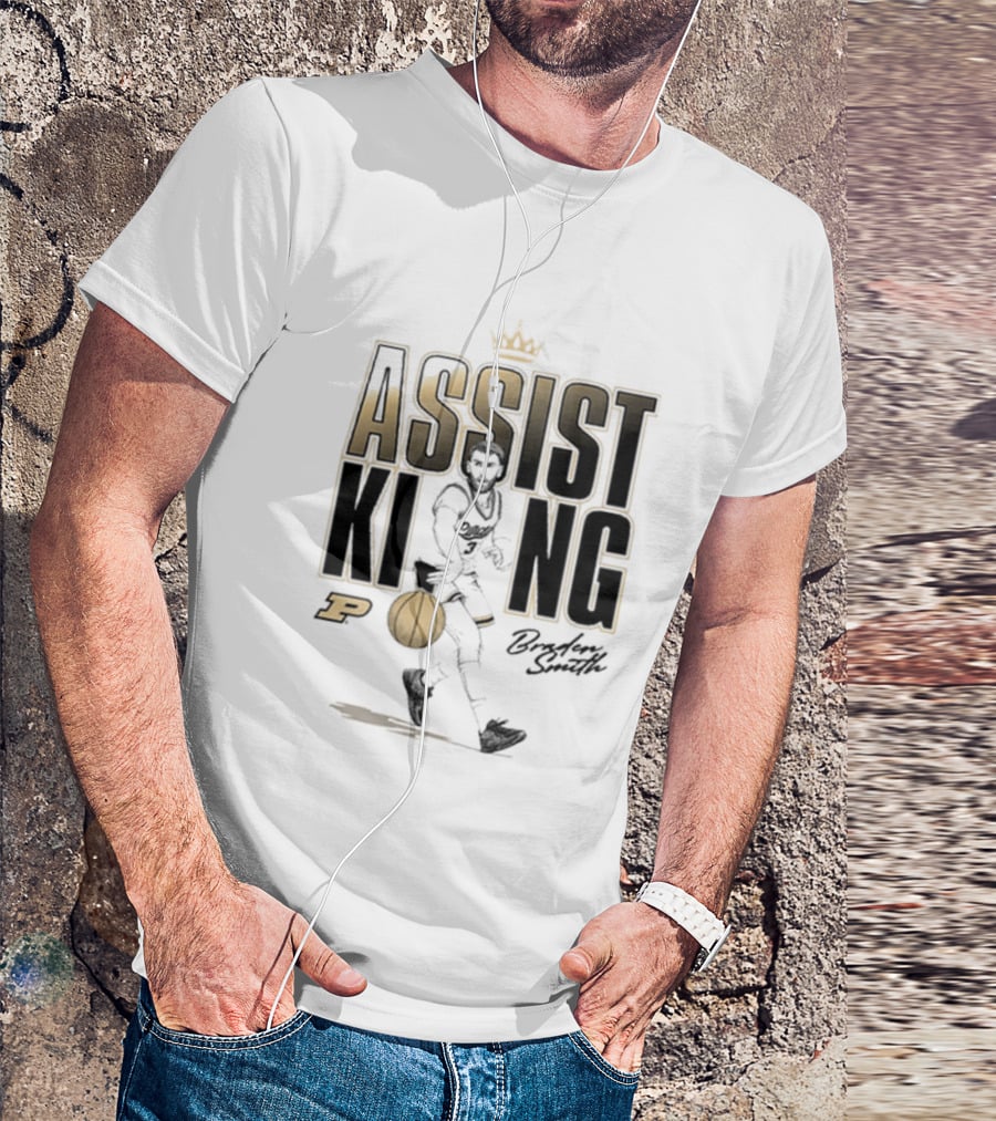 Braden Smith Assist King Purdue Basketball Caricature T-Shirt