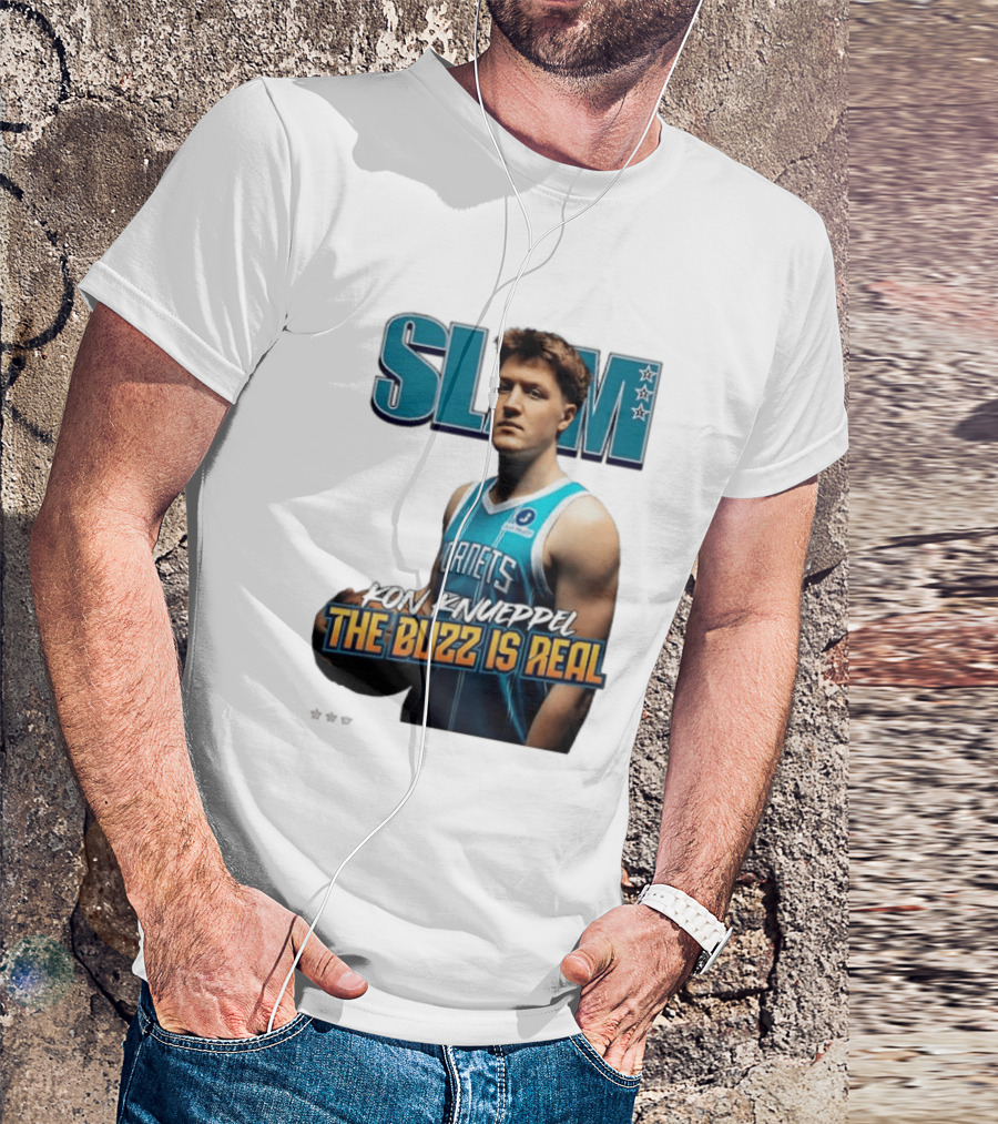 SLAM Kon Knueppel The Buzz Is Real Hornets Basketball T-Shirt
