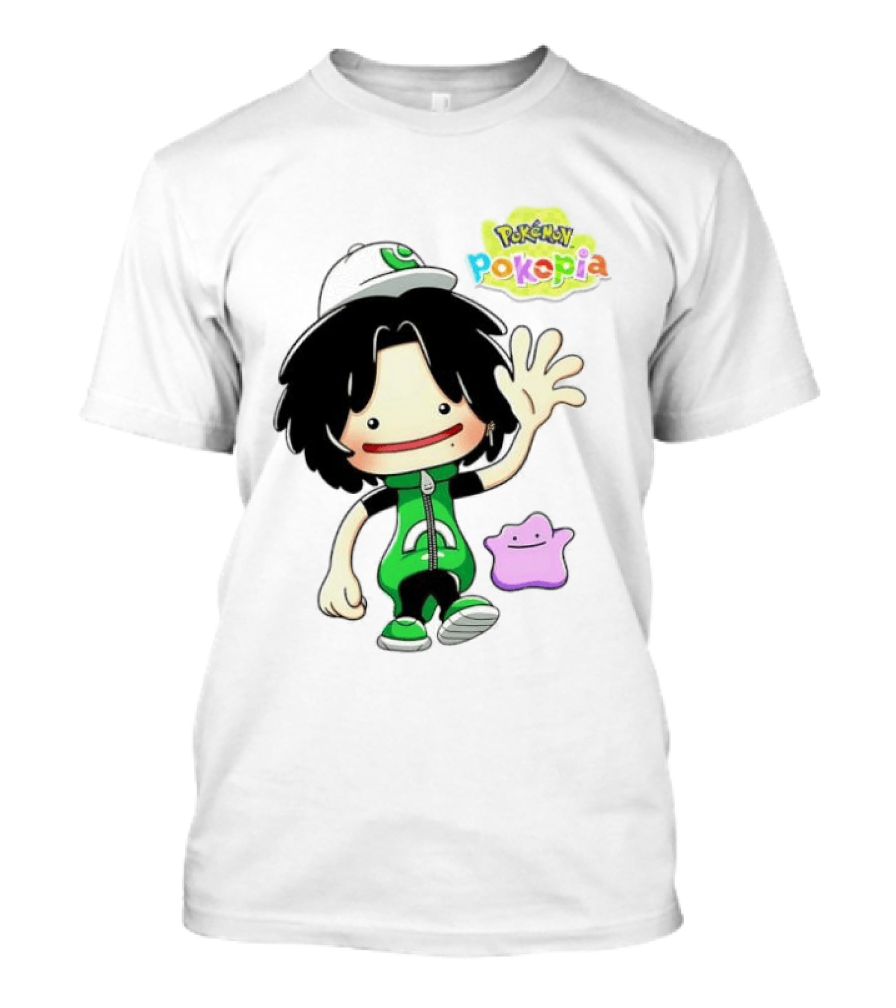 Pokemon Pokopia Cartoon Character With Ditto T-Shirt