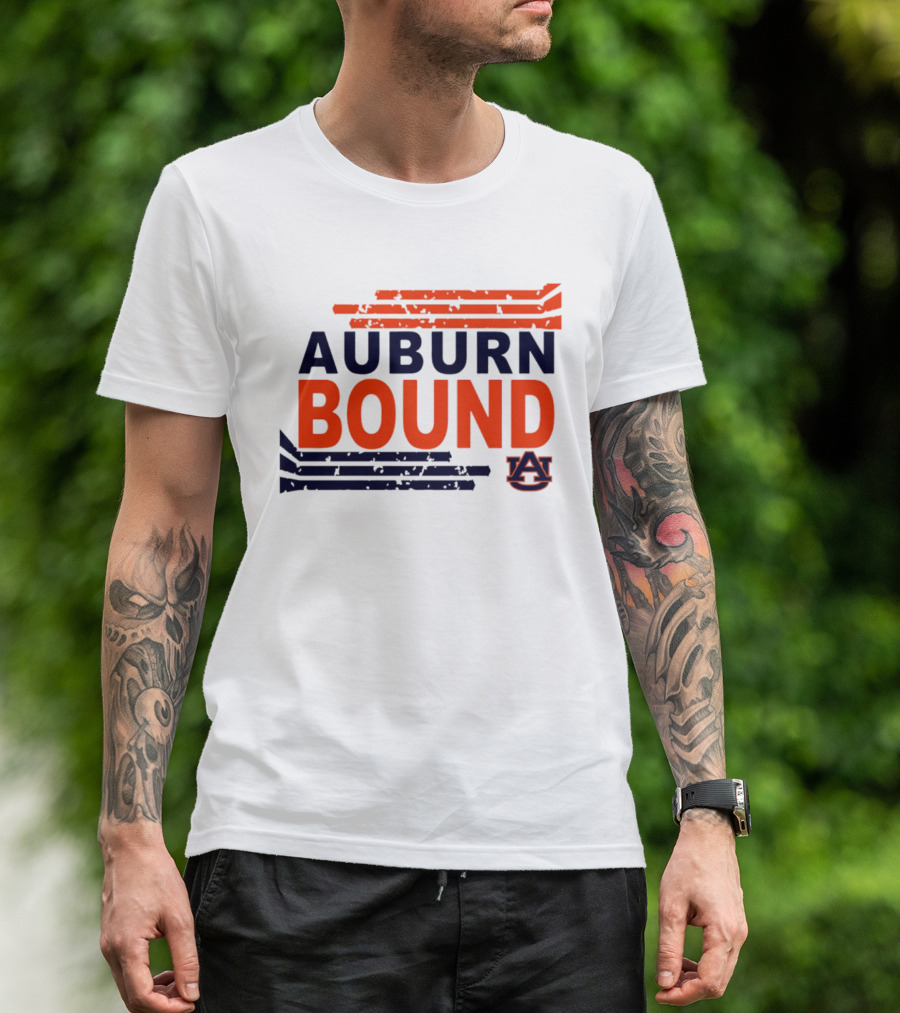 Auburn Bound Tigers AU Logo College Spirit T-Shirt