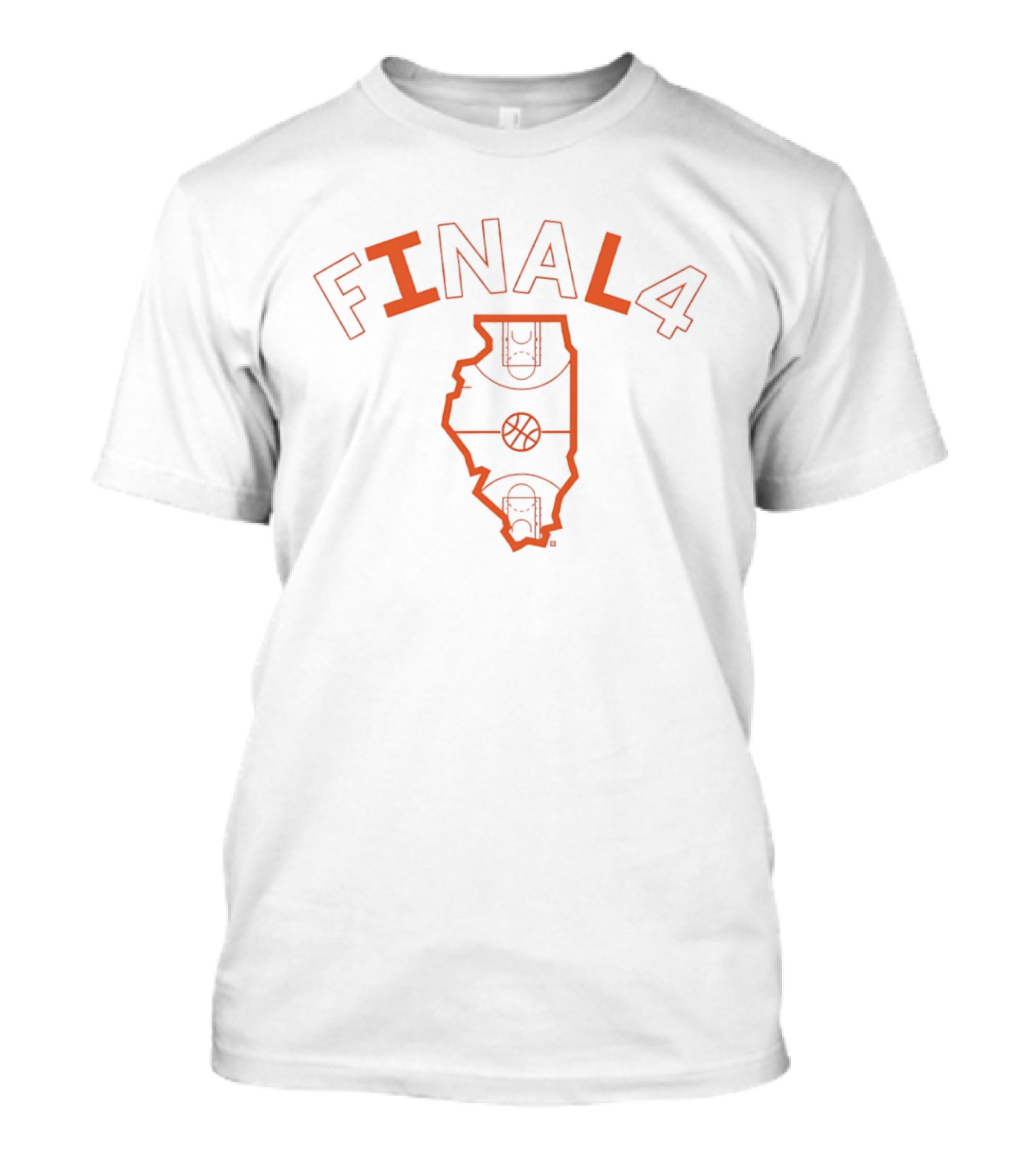 Final 4 Basketball March Madness Illinois State Court T-Shirt