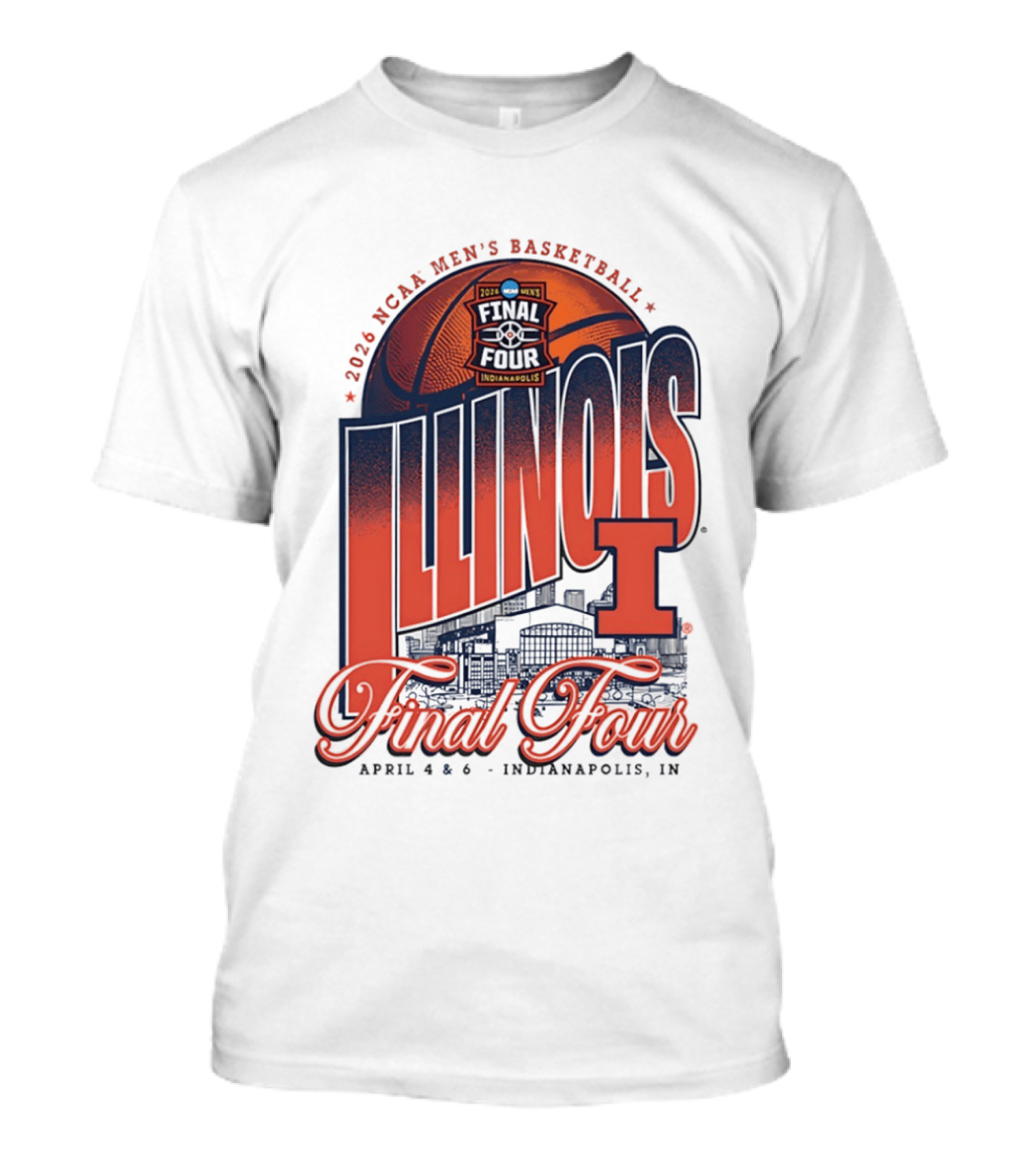 2019 NCAA Men's Basketball Illinois Indianapolis Final Four April 4 6 T-Shirt