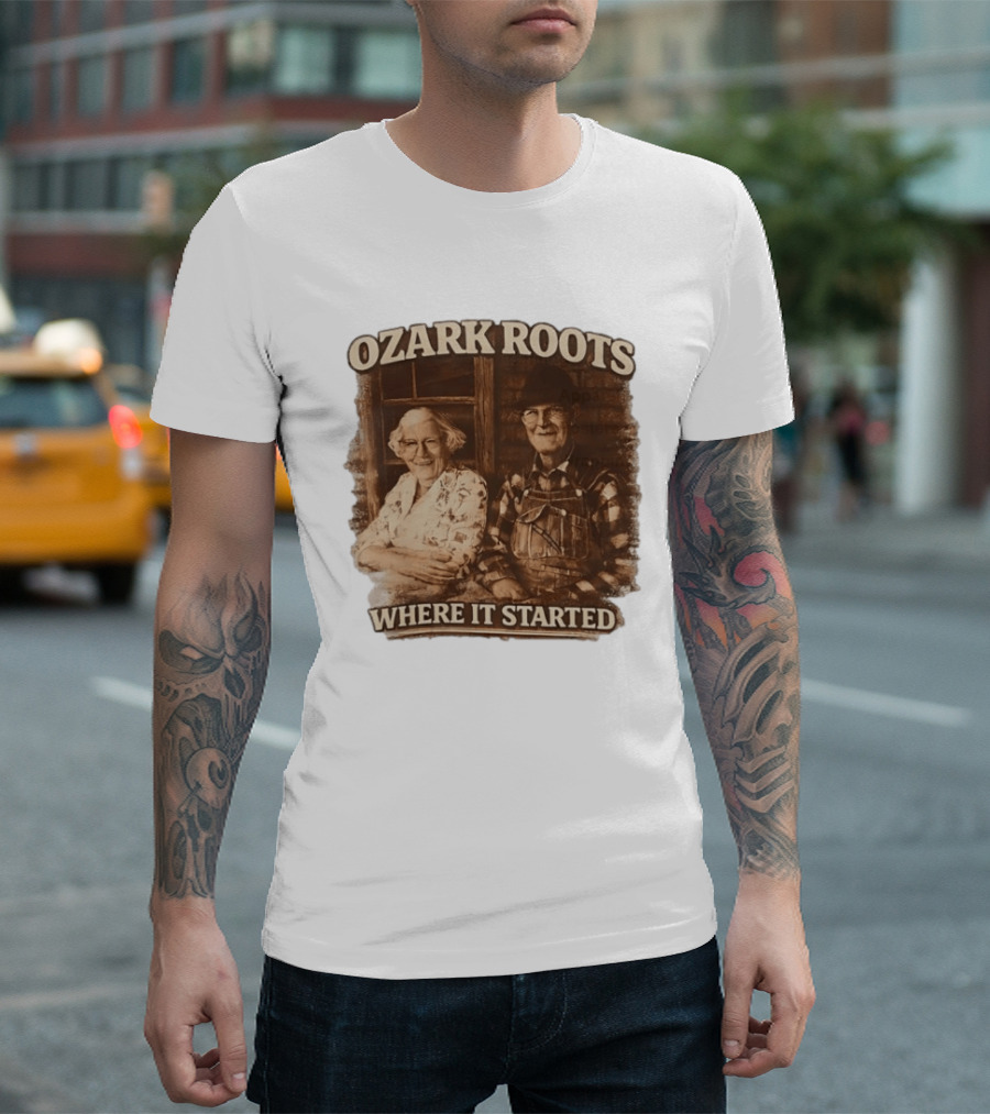 Ozark Roots Where It Started Vintage Farmhouse T-Shirt